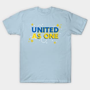 United as One- Blue And Yellow T-Shirt